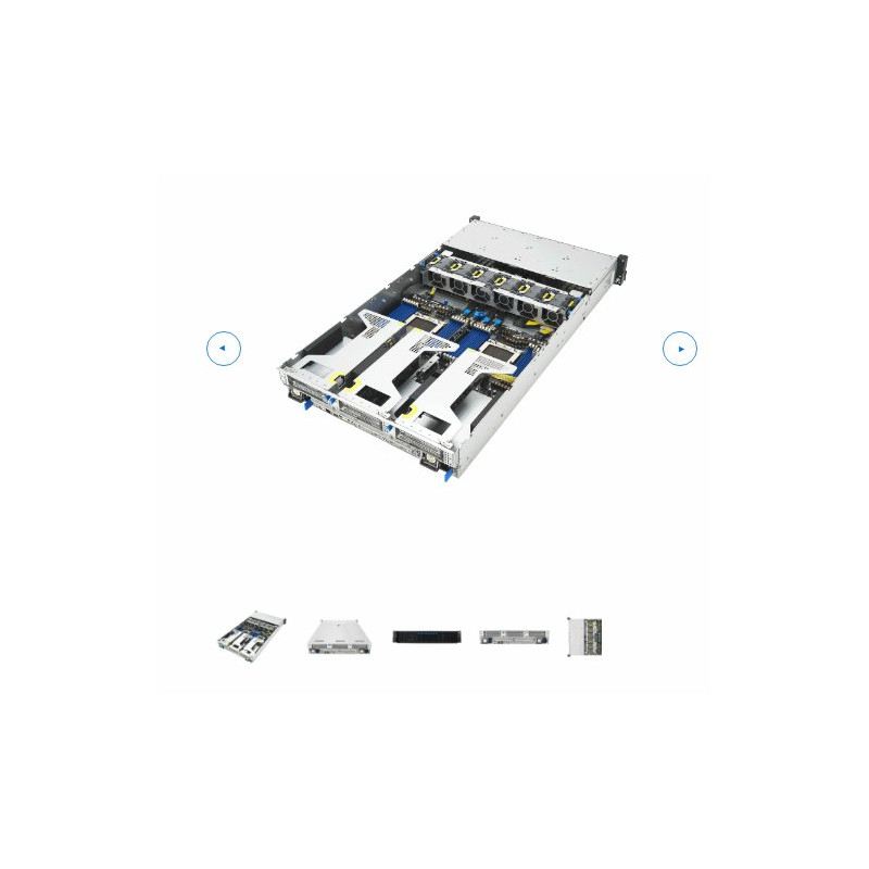 ASUS 2U RS720A-E13-RS8G 2 xSP5 (LGA 6096P) 24xDDR5/8NVMe /GPU/1xLan/3,2KW