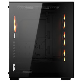 COUGAR PC skříň MX220 RGB Black Mid Tower Mesh Front Panel 4 x 120mm ARGB Fans TG Left Panel
