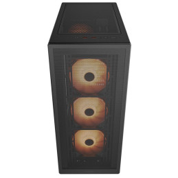COUGAR PC skříň MX220 RGB Black Mid Tower Mesh Front Panel 4 x 120mm ARGB Fans TG Left Panel