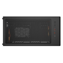 COUGAR PC skříň MX220 RGB Black Mid Tower Mesh Front Panel 4 x 120mm ARGB Fans TG Left Panel