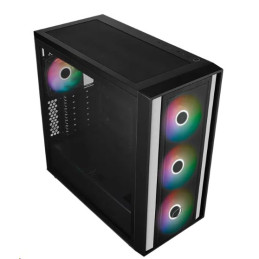 CoolerMaster case MasterBox 600, 4x ARGB Fan, ATX, čierna, bez zdroja