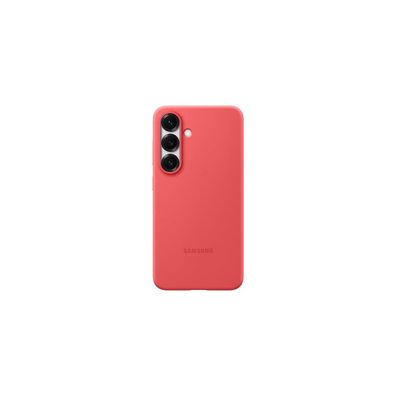 SAMSUNG Silikónový zadný kryt pre Galaxy S25, červeny