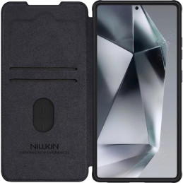 SAMSUNG Nillkin Qin Book PRO Puzdro pre Samsung Galaxy S25 Ultra čierny