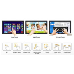 ASUS VT169HE 15,6" IPS Touch 10-bodový dotykový monitor 1920x1080 5ms 220cd HDMI, D-Sub čierny