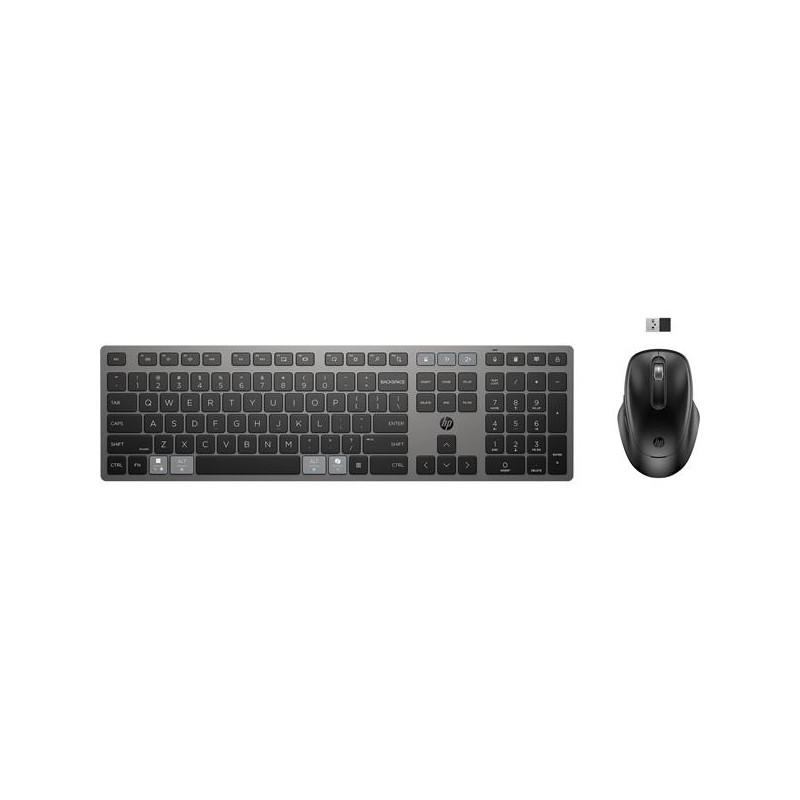 HP 725 Multi-Device Rechargeable Wireless Keyboard and Mouse Combo