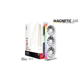 VGA XFX Mercury AMD Radeon RX 9070 XT OC 16GB GDDR6, Magnetic Air Edition RGB, White