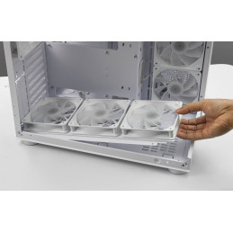COUGAR PC skříň FV150 RGB White Mid tower Dual-Chamber ATX glass, 4x 120mm ARGB fans