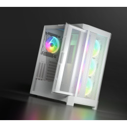COUGAR PC skříň AIRFACE PRO RGB White Mid Tower Airflow Panel 3 x 120mm ARGB Fans 1x 120mm ARGB Fan TG Left Panel