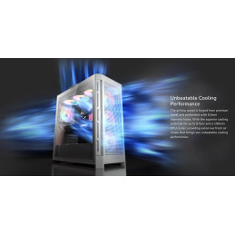 COUGAR PC skříň AIRFACE PRO RGB White Mid Tower Airflow Panel 3 x 120mm ARGB Fans 1x 120mm ARGB Fan TG Left Panel