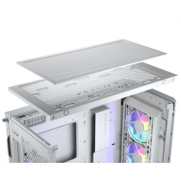 COUGAR PC skříň AIRFACE PRO RGB White Mid Tower Airflow Panel 3 x 120mm ARGB Fans 1x 120mm ARGB Fan TG Left Panel