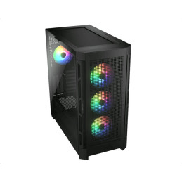 COUGAR PC skříň AIRFACE PRO RGB Black Mid Tower Airflow Panel 3 x 120mm ARGB Fans 1x 120mm ARGB Fan TG Left Panel