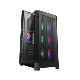 COUGAR PC skříň AIRFACE PRO RGB Black Mid Tower Airflow Panel 3 x 120mm ARGB Fans 1x 120mm ARGB Fan TG Left Panel