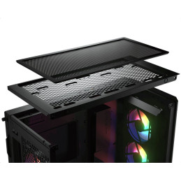 COUGAR PC skříň AIRFACE PRO RGB Black Mid Tower Airflow Panel 3 x 120mm ARGB Fans 1x 120mm ARGB Fan TG Left Panel