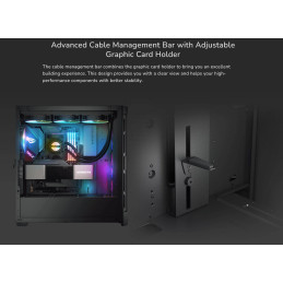 COUGAR PC skříň AIRFACE PRO RGB Black Mid Tower Airflow Panel 3 x 120mm ARGB Fans 1x 120mm ARGB Fan TG Left Panel