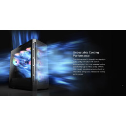 COUGAR PC skříň AIRFACE PRO RGB Black Mid Tower Airflow Panel 3 x 120mm ARGB Fans 1x 120mm ARGB Fan TG Left Panel
