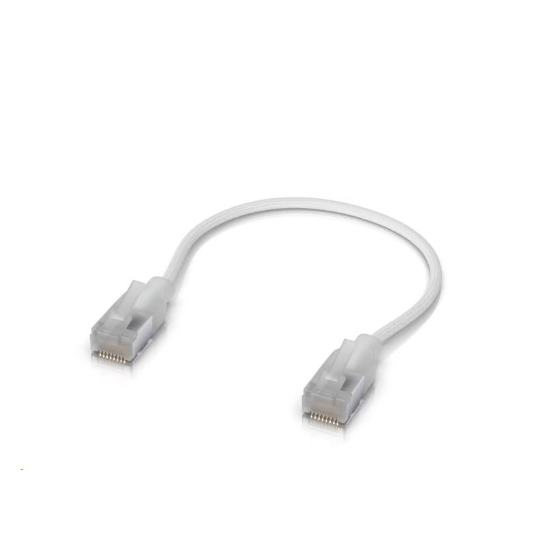Ubiquiti UniFi Premium Patch Cable, 10 GbE, 30cm, bílý