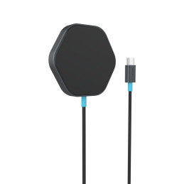 CANYON bezdrátová magnetická nabíjecka HEXAGON 110, 15W, Qi2 Dark Grey