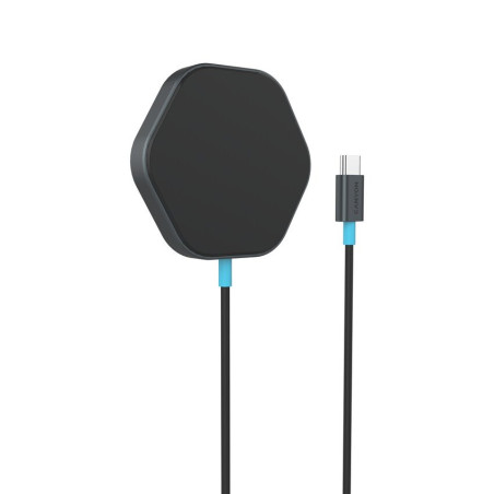CANYON bezdrátová magnetická nabíjecka HEXAGON 110, 15W, Qi2 Dark Grey