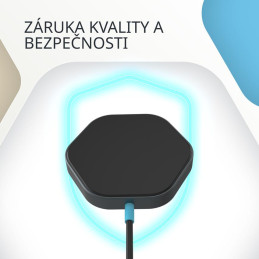 CANYON bezdrátová magnetická nabíjecka HEXAGON 110, 15W, Qi2 Dark Grey