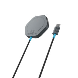 CANYON bezdrátová magnetická nabíjecka HEXAGON 110, 15W, Qi2 Dark Grey