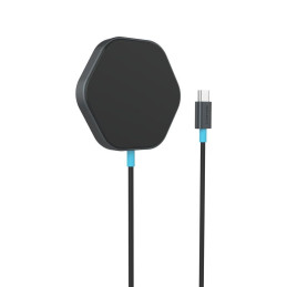 CANYON bezdrátová magnetická nabíjecka HEXAGON 110, 15W, Qi2 Dark Grey