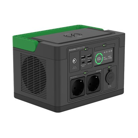 Schneider OffGrid Portable Power Station 730, 738Wh Lithium-ion, 2 Schuko, Sinewave
