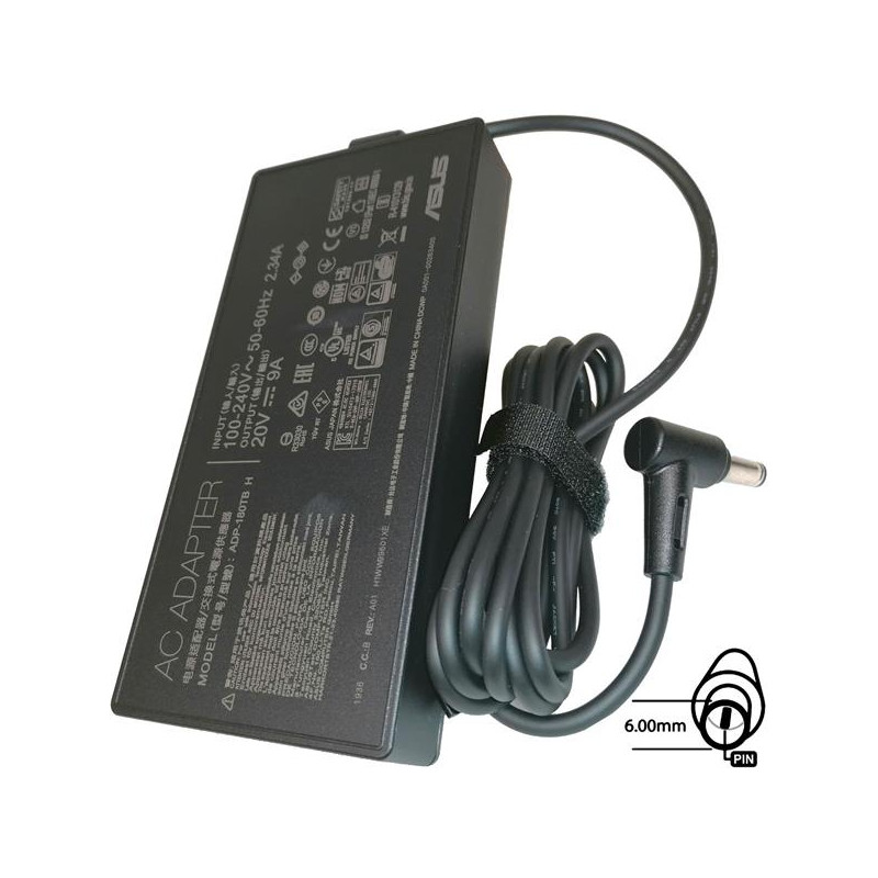 ASUS AC NAPÁJACÍ ADAPTÉR 180W 20V 3pin 6.0 mm -bez EU plug
