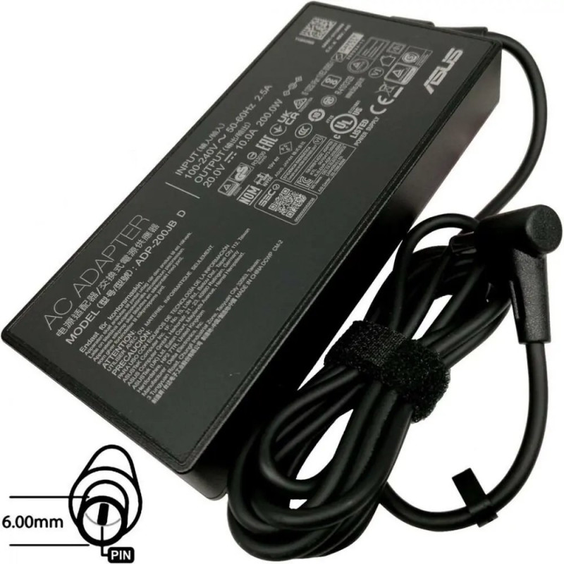 ASUS AC NAPÁJACÍ ADAPTÉR 200W 20V 3pin 6mm - bez EU plug
