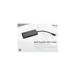ASUS dock DC201- Dual 4K USB-C Dock - dobija notebook max.100W
