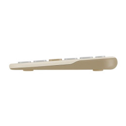 ASUS Marshmallow KW100 Copilot version - bezdrôtová klávesnica, Oat Milk, CZ/SK