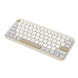 ASUS Marshmallow KW100 Copilot version - bezdrôtová klávesnica, Oat Milk, CZ/SK