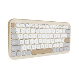 ASUS Marshmallow KW100 Copilot version - bezdrôtová klávesnica, Oat Milk, CZ/SK