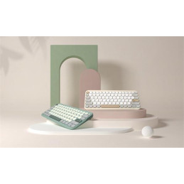 ASUS Marshmallow KW100 Copilot version - bezdrôtová klávesnica, Oat Milk, CZ/SK