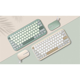 ASUS Marshmallow KW100 Copilot version - bezdrôtová klávesnica, Green Tea Latte, CZ/SK