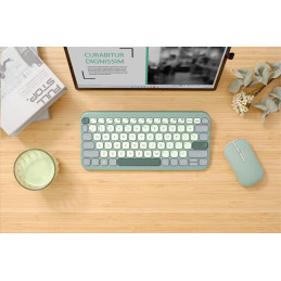 ASUS Marshmallow KW100 Copilot version - bezdrôtová klávesnica, Green Tea Latte, CZ/SK