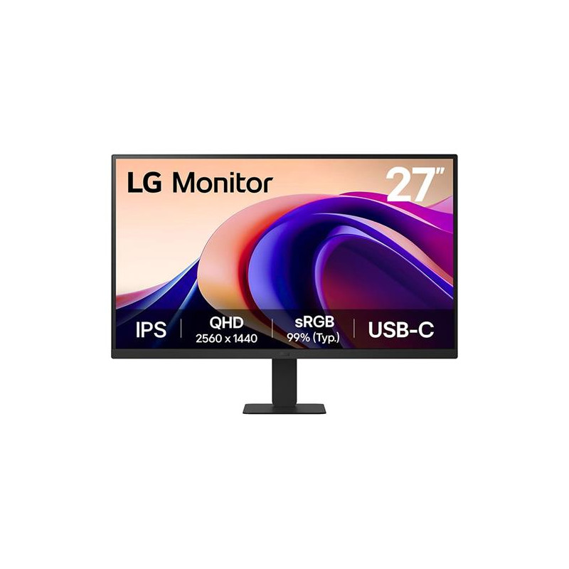 LG 27U631A-B 27"W IPS 2560x1440 5ms 5M:1 250cd HDMI USB-C(15W) 100Hz