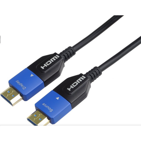PremiumCord Ultra High Speed HDMI 2.1 optický kabel 8K@60Hz 4K@120Hz 30m zlacený