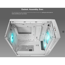 COUGAR PC skříň AIRFACE ECO RGB Black Mid Tower Airflow 2 x 180mm ARGB PWM Fans 1x 120mm ARGB Fan