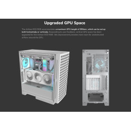 COUGAR PC skříň AIRFACE ECO RGB Black Mid Tower Airflow 2 x 180mm ARGB PWM Fans 1x 120mm ARGB Fan