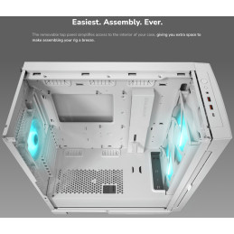 COUGAR PC skříň AIRFACE ECO RGB White Mid Tower Airflow 2 x 180mm ARGB PWM Fans 1x 120mm ARGB Fan