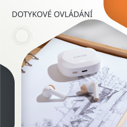 Bezdrátová stereo sluchátka True wireless Hexagon 7, černo/žlutá