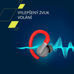 CANYON Bezdrátová sluchátka OnRun 11 Sport červená