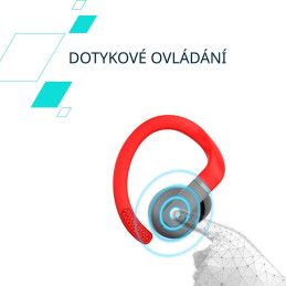 CANYON Bezdrátová sluchátka OnRun 11 Sport červená