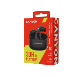 Bezdrátová stereo sluchátka True Wireless OnGo 9 černá