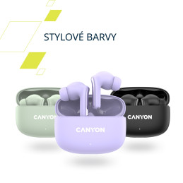 Bezdrátová stereo sluchátka True Wireless OnGo 9 černá