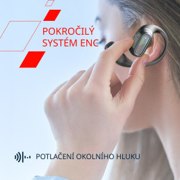 Otevřená bezdrátová sluchátka OnFlow 12 černá