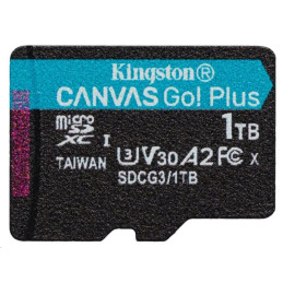 Kingston paměťová karta 1TB SDXC Canvas Go Plus Gen4 C10 UHS-I U3