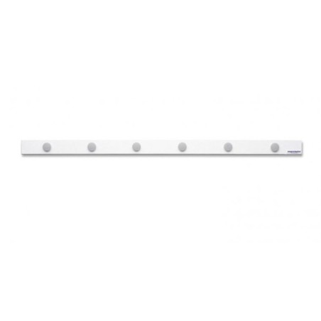 Magnetoplan strip with 6 magnets, self-adhesive 1 m white