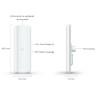 Ubiquiti UniFi Device Bridge Pro Sector, 5 GHz point-to-multipoint access point that wirelessly bridges 40+ Devices