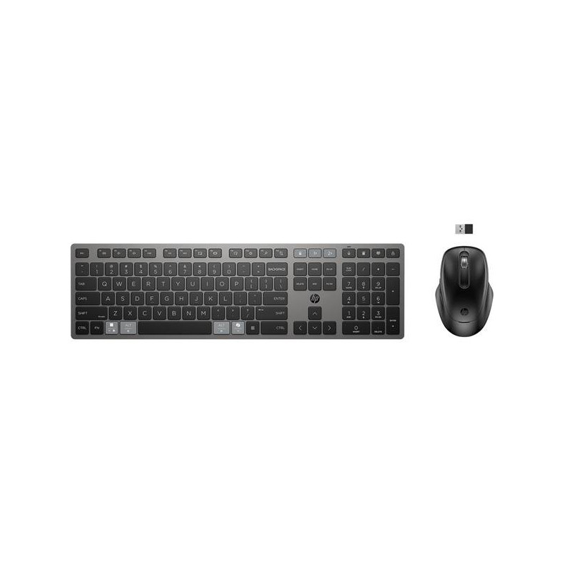 HP 725 Multi-Device Rechargeable Wireless Keyboard and Mouse Combo